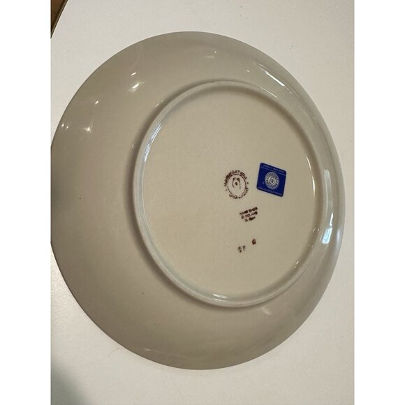Boleslawiec Polish Art Pottery Dinner Plate 9.5” Polka Dots Staging Blue Floral - Picture 4 of 6